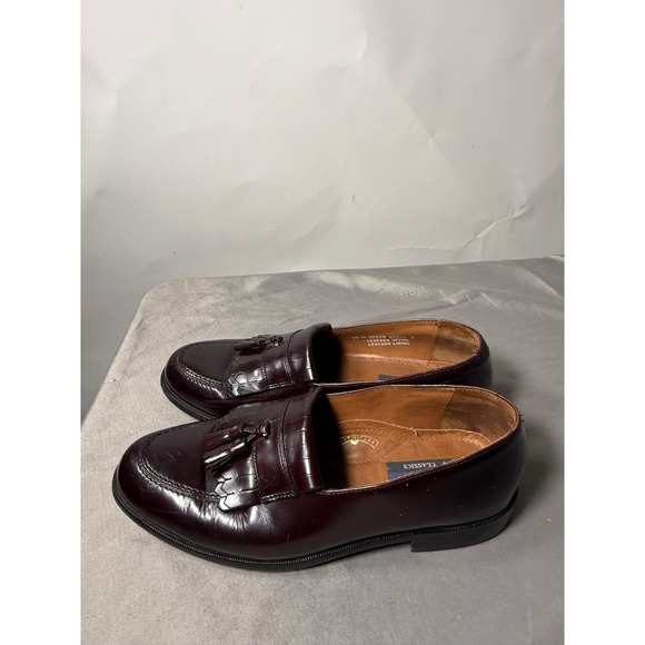 Bostonian Classics‎ Mens Burgundy Leather Kiltie Tassel Loafers 9.5 M 20328 main image 4